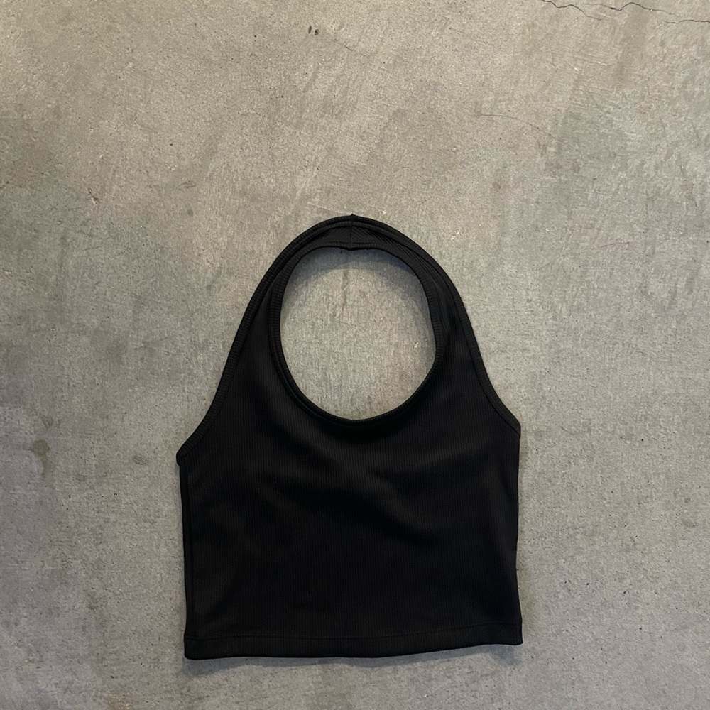 H&M black halter top